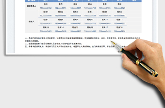 2025元旦值班表免费下载