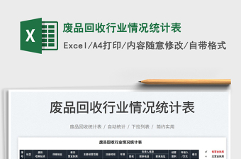 2025废品价格报价大全excel表格