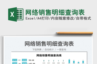 2025网络销售明细查询表免费下载