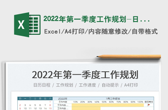 2025年第一季度工作规划-日期可更新