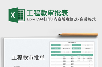 2025工程款审批表免费下载
