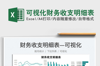 2025可视化财务收支明细表免费下载