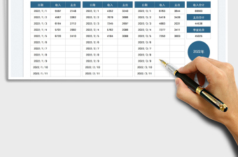 2025财务季度收支明细记账表免费下载