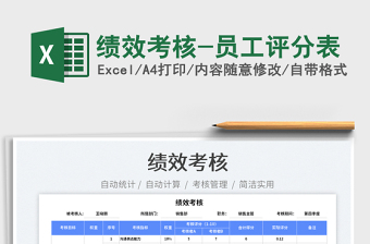 2025绩效考核-员工评分表免费下载