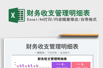 2025财务收支管理明细表免费下载