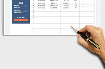 2025工作计划表-四象限管理免费下载