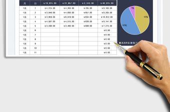 2025外卖收入店铺营业额统计免费下载