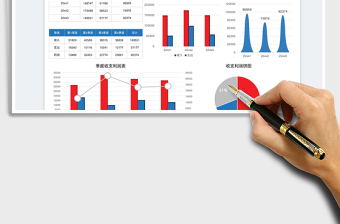 2025年度季度收支利润分析表免费下载