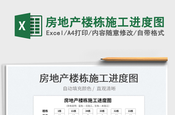 2025房地产楼栋施工进度图免费下载