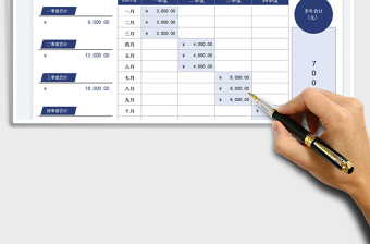 2025季度营业额目标统计免费下载
