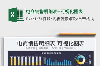 2024电商销售明细表-可视化图表exce表格