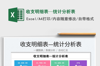 2025收支明细表—统计分析表免费下载