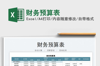 2025财务预算表免费下载