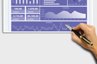 2024每日销售收入登记表-可视化图表exce表格