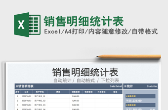 2025销售明细统计表免费下载