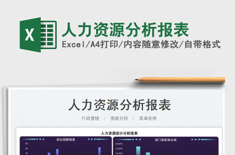 2025人力资源分析报表免费下载