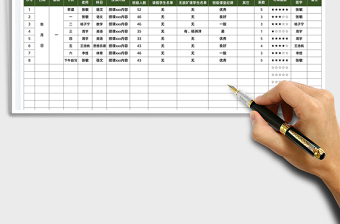 2025教师课堂情况登记表免费下载