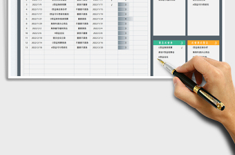 2025工作计划表-四象限分项统计免费下载