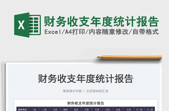 2025财务收支年度统计报告免费下载