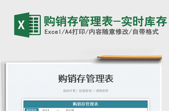 2025购销存管理表-实时库存免费下载
