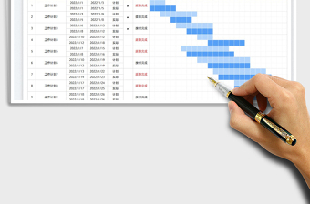 2025工作计划表-甘特图免费下载