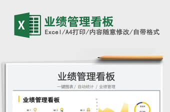 2025业绩管理看板免费下载