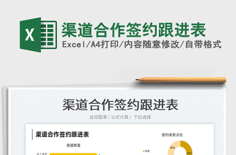 2025渠道合作签约跟进表免费下载