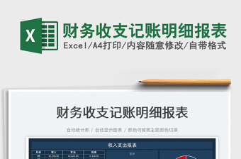 2025财务收支记账明细报表免费下载