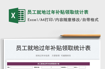 2025员工就地过年补贴领取统计表免费下载