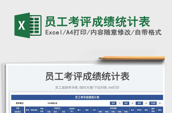 2025员工考评成绩统计表免费下载