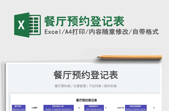 2025餐厅预约登记表免费下载