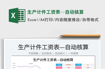 2025生产计件工资表—自动核算免费下载