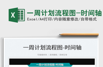 2025一周计划流程图-时间轴免费下载