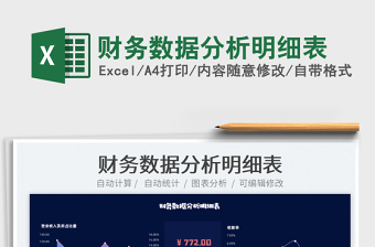 2025财务数据分析明细表免费下载