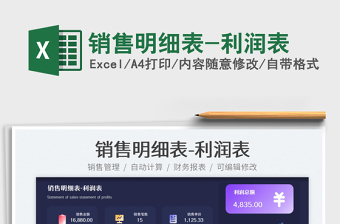 2025销售明细表-利润表免费下载