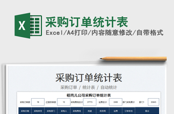 2025采购订单统计表免费下载