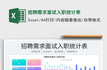 2025招聘需求面试入职统计表免费下载