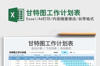 2025甘特图工作计划表免费下载
