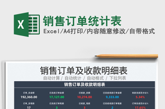 2025销售订单统计表免费下载
