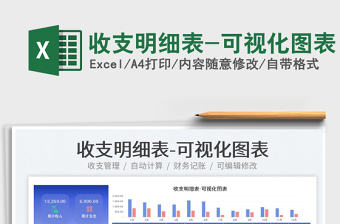2025收支明细表-可视化图表免费下载