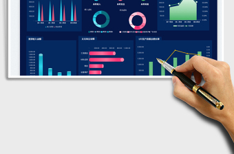 2025财务收支数据年终报表-可视化图表免费下载