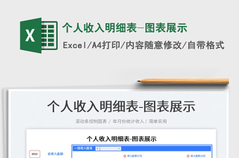 2025个人收入明细表-图表展示免费下载