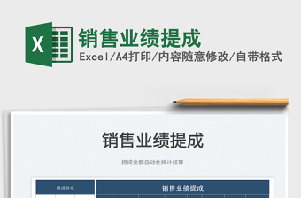 2025销售业绩提成免费下载