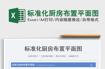 2025标准化厨房布置平面图免费下载