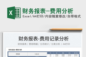 2025财务报表-费用分析免费下载