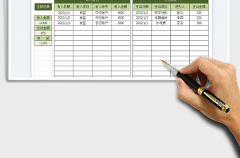 2025财务收支明细表免费下载