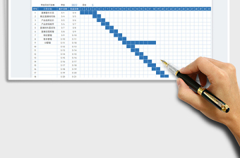 2025直播月度甘特图计划表免费下载