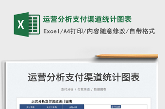 2025运营分析支付渠道统计图表免费下载