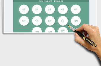 2025全年考勤管理（自动统计）免费下载