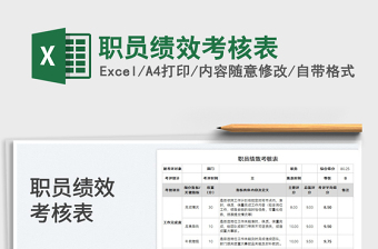 2025职员绩效考核表免费下载